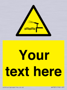 Custom warning water cannon